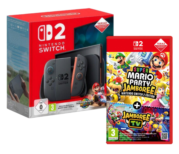 Nintendo Switch 2 + Mario Kart World + Mario Party Jamboree + Jambore - 1351853 - zdjęcie